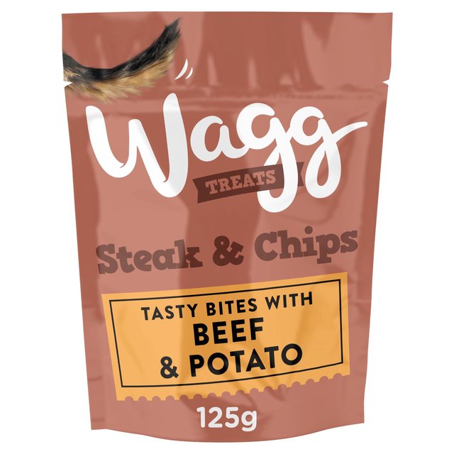 Wagg Steak & Chips Dog Treats, 125g