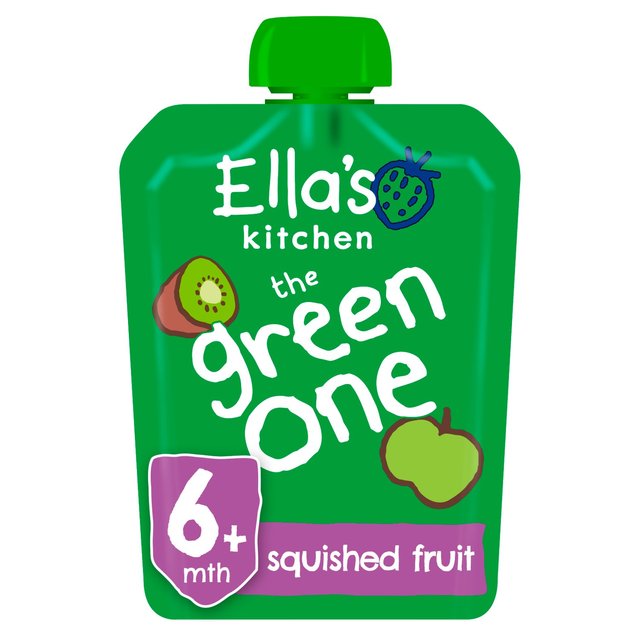 Ella’s Kitchen The Green One Smoothie Baby Food Pouch 6+ Months, 90g