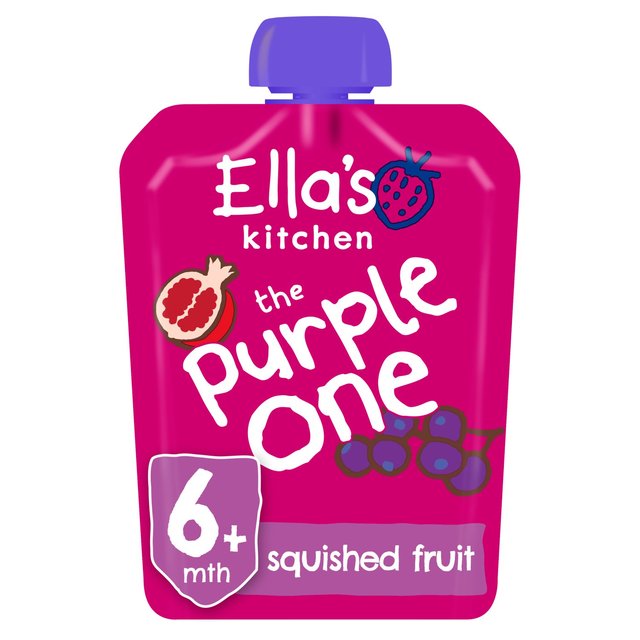 Ella’s Kitchen The Purple One Smoothie Multipack Baby Food Pouch 6+ Months, 90g