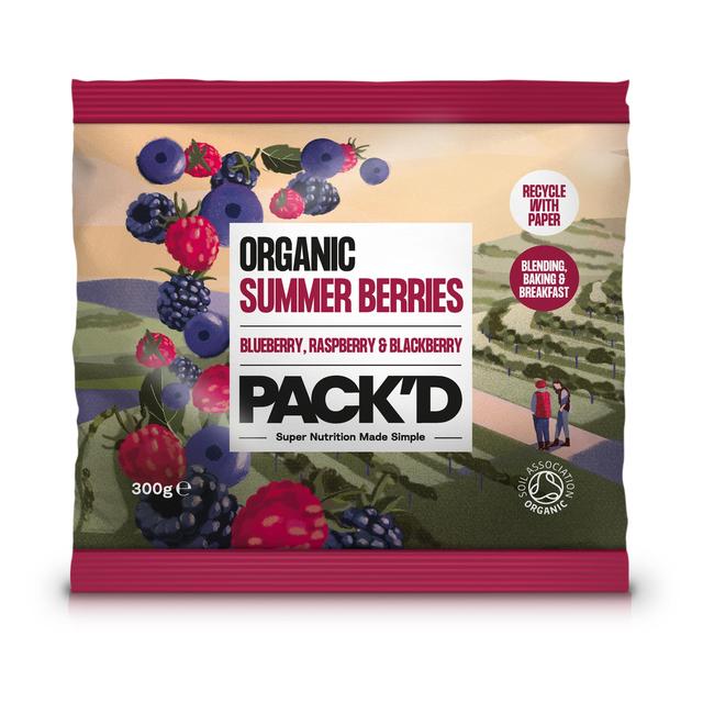PACK’D Organic Summer Berry Blend, 300g