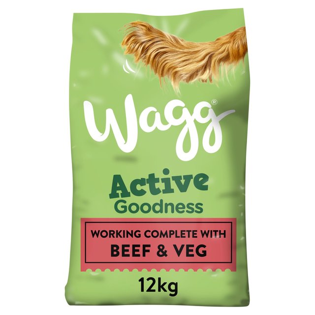 Wagg Active Goodness Beef & Veg Dry Dog Food, 12kg