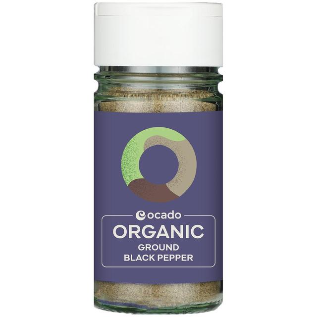 Ocado Organic Ground Black Pepper, 45g