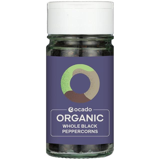 Ocado Organic Whole Black Pepper Corns, 40g