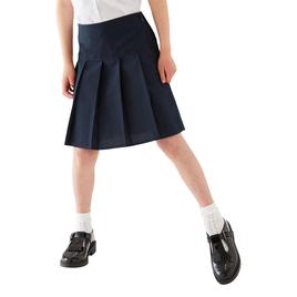 M&S 2pk Girls Navy School Skirts, 4-14 Years - £10 - Compare Prices
