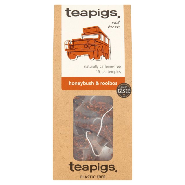 Teapigs Honeybush & Rooibos Tea Bags, 15 Per Pack