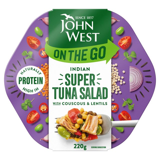 John West On The Go Indian Super Tuna Salad, 220g