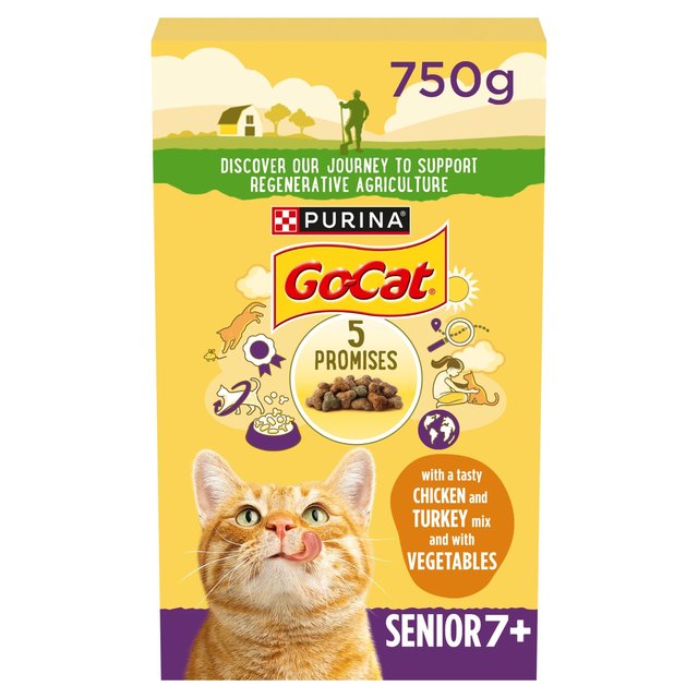 Go-Cat Senior Chicken & Veg Dry Cat Food, 750g