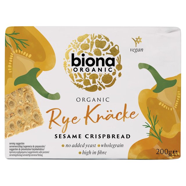 Biona Organic Rye Sesame Crispbread, 200g
