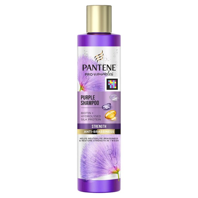Pantene Silky and Glowing Purple Strength Shampoo, 225ml
