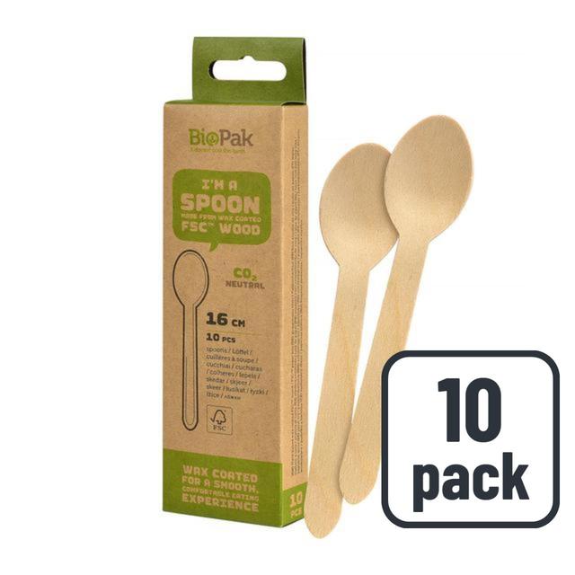 Duni Bio Wooden Spoons, 10 Per Pack