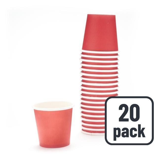 Duni Small Red Party Shot Cups, 20 Per Pack