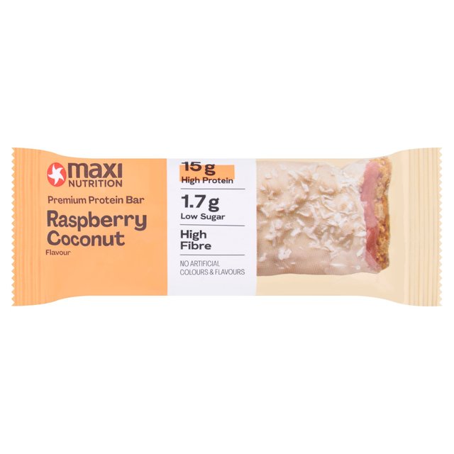 Maximuscle MaxiNutrition Raspberry Coconut Protein Bar, 45g