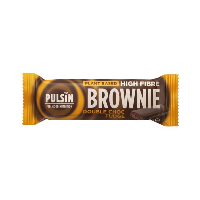 Pulsin Double Choc Fudge Vegan High Fibre Brownie, 35g