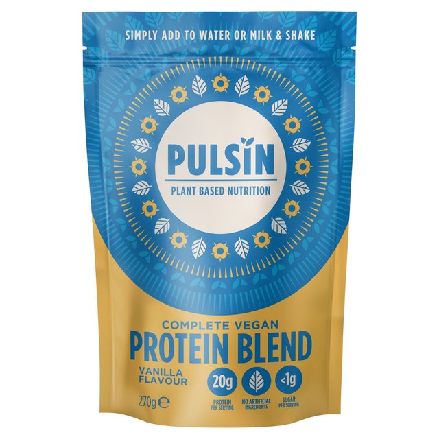 Pulsin Complete Vegan Protein Blend Vanilla, 270g