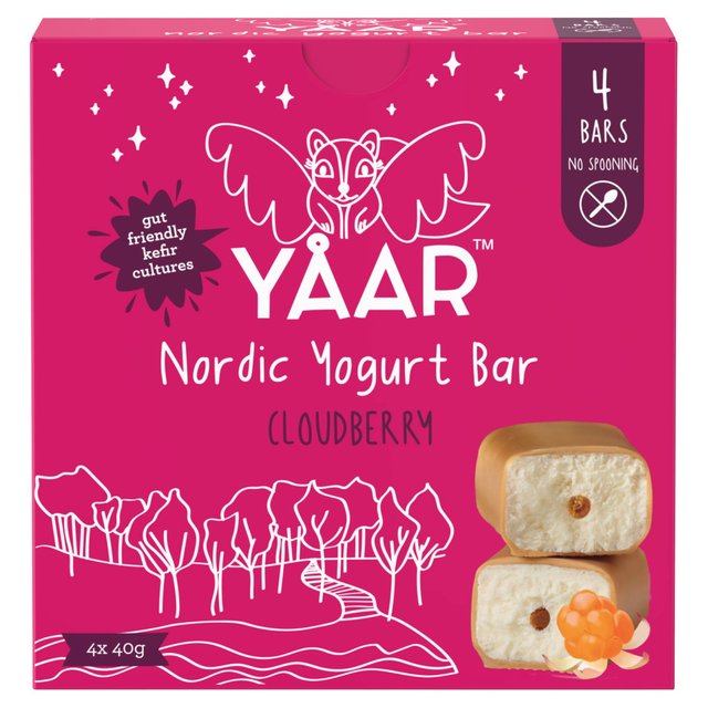 Yaar Nordic Yogurt Bar Cloudberry Multipack, 4 x 40g