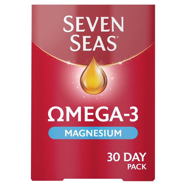 Seven Seas Omega-3 Fish Oil & Magnesium With Vitamin D 30 Day Duo Pack, 60 per Pack