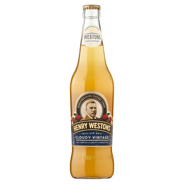 Henry Westons Cloudy Vintage Cider, 500ml