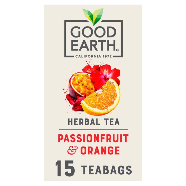 Good Earth Teabags Orange and Passionfruit, 15 Per Pack