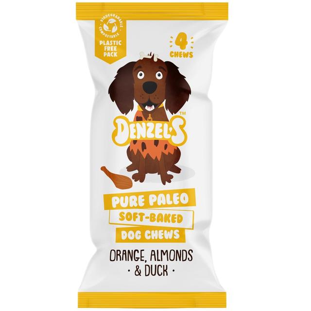 Denzel’s Pure Paleo Soft-Baked Dog Chews, Orange, Almonds & Duck, 75g