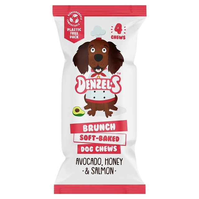 Denzel’s Brunch Soft-Baked Dog Chews, Avocado, Honey & Salmon, 75g