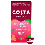 Costa Coffee Nespresso Compatible Brazilian Blend Ristretto