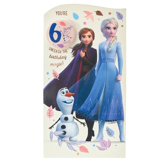 UK Greetings Disney Frozen 6th Birthday Card