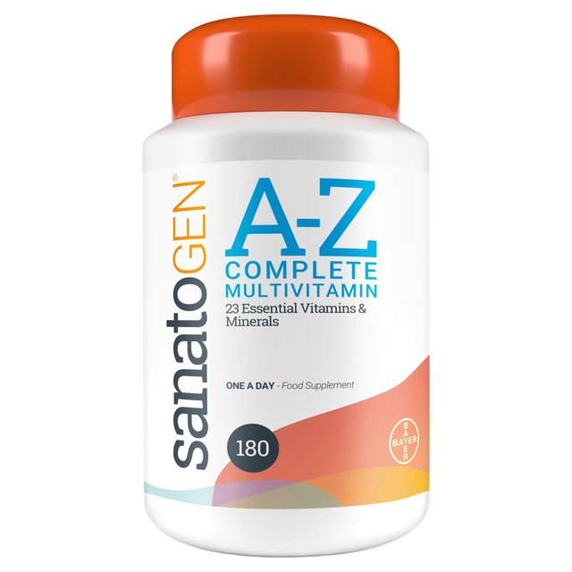 Bayer Santogen A-Z Complete Multivitamin Supplement Tablets, 180 Per Pack