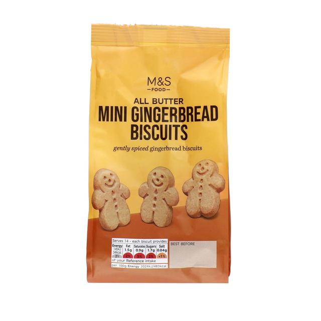 M & S All Butter Mini Gingerbread Biscuits, 100g