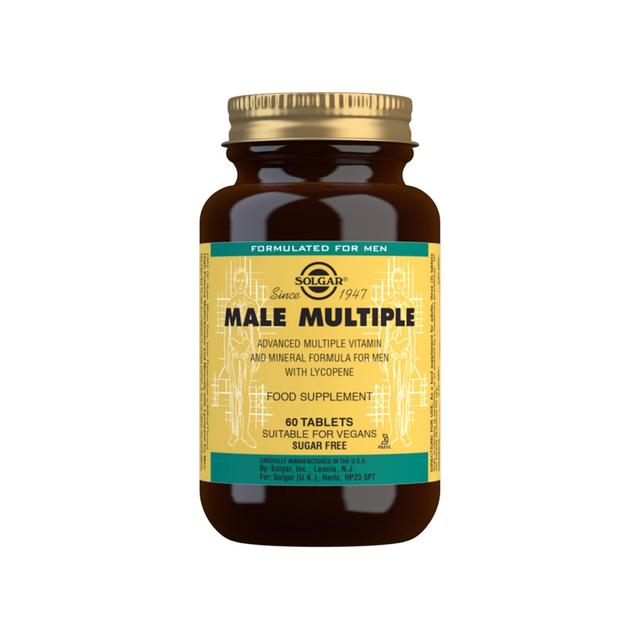 Natures Bounty Solgar Male Multiple Multivitamin Supplement Tablets, 60 Per Pack
