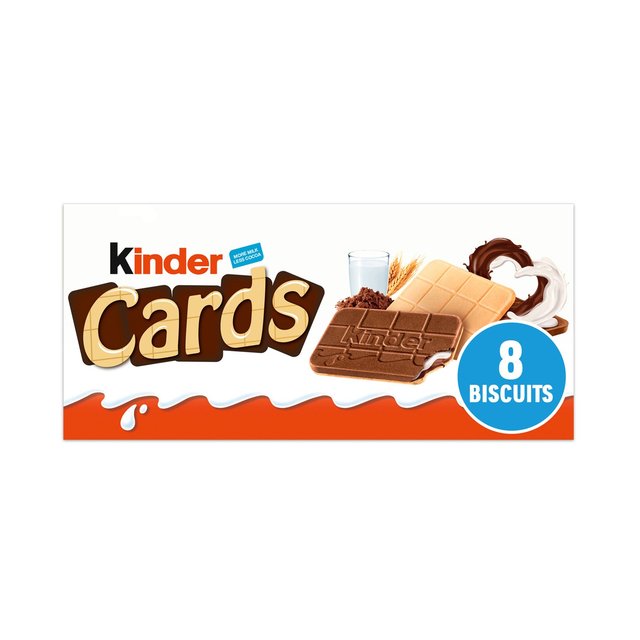 Kinder Cards Biscuits, 4 Per Pack