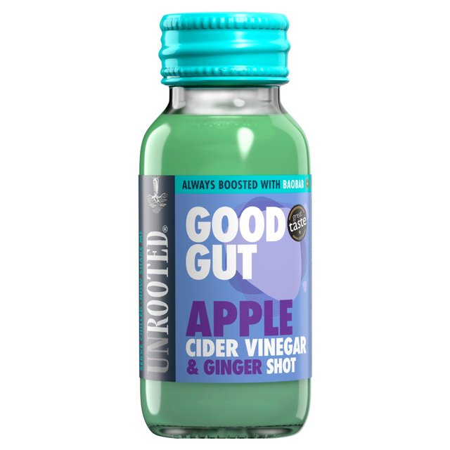 Unrooted Good Gut Apple Cider Vinegar Shot, 60ml