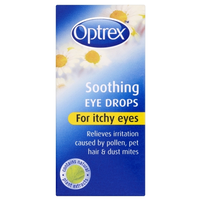 Optrex Soothing Drops Itchy Eyes Pollen Allergy Relief, 10ml