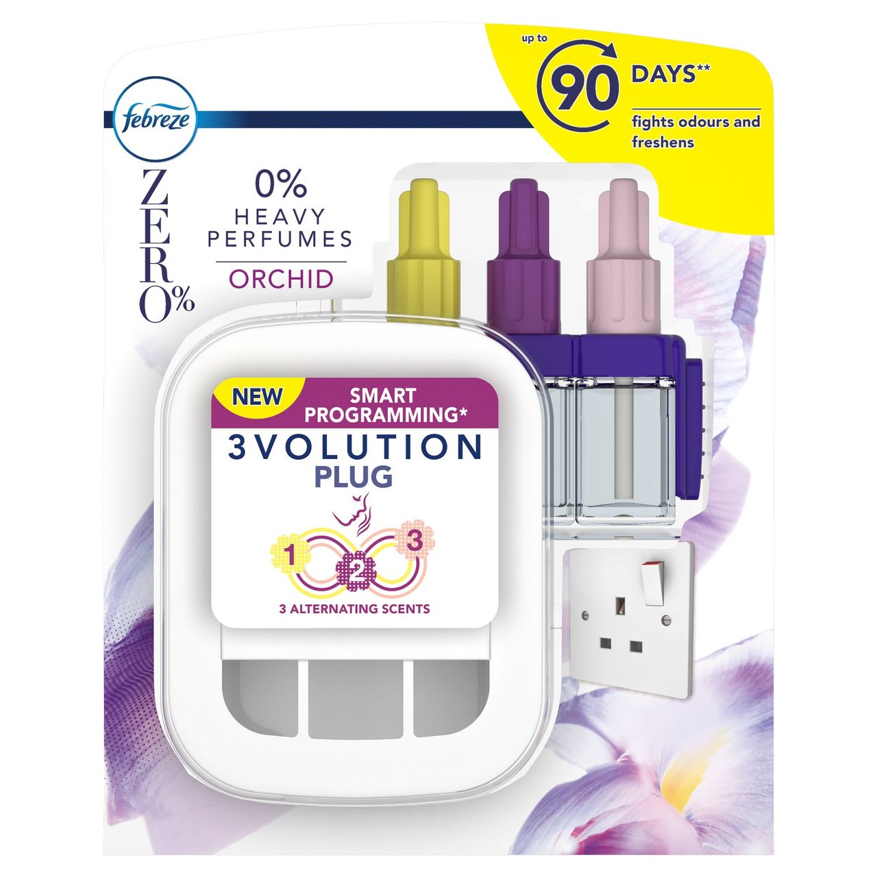 Febreze Zero% 3Volution Starter Kit Orchid - HelloSupermarket