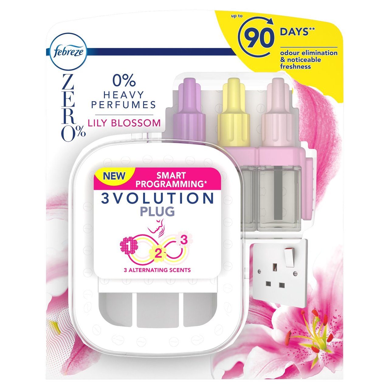 Febreze Zero% 3Volution Starter Kit Lily - HelloSupermarket