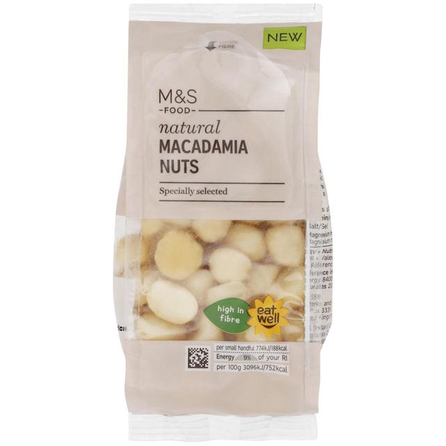 M & S Natural Macadamia Nuts, 150g