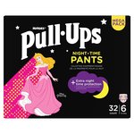 Huggies Pull-Ups Trainers Night Girls Nappy Pants, Size 5-6+ (2-4 Yrs)