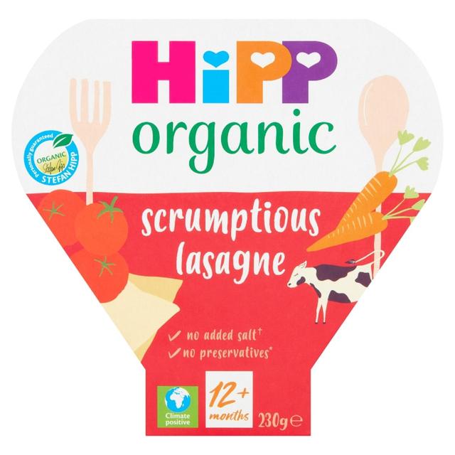 HiPP Organic Scrumptious Lasagne Toddler Tray Meal 1-3 Years, 230g