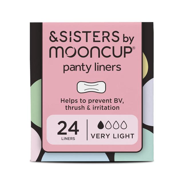 &sisters by Mooncup Organic Liners, Toxin-free, Bio-wrapped, 24 Per Pack