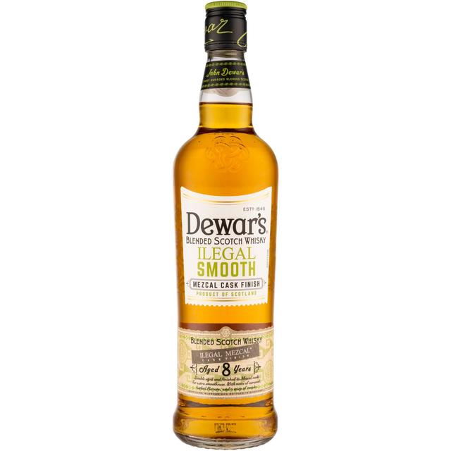 Dewars 8 Year old Ilegal Smooth Scotch Whisky, 70cl