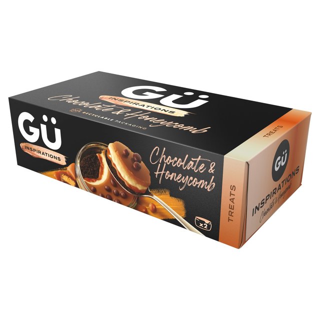 Gu 2x86g Inspirations Chocolate & Honeycomb Desserts, 2 x 86g