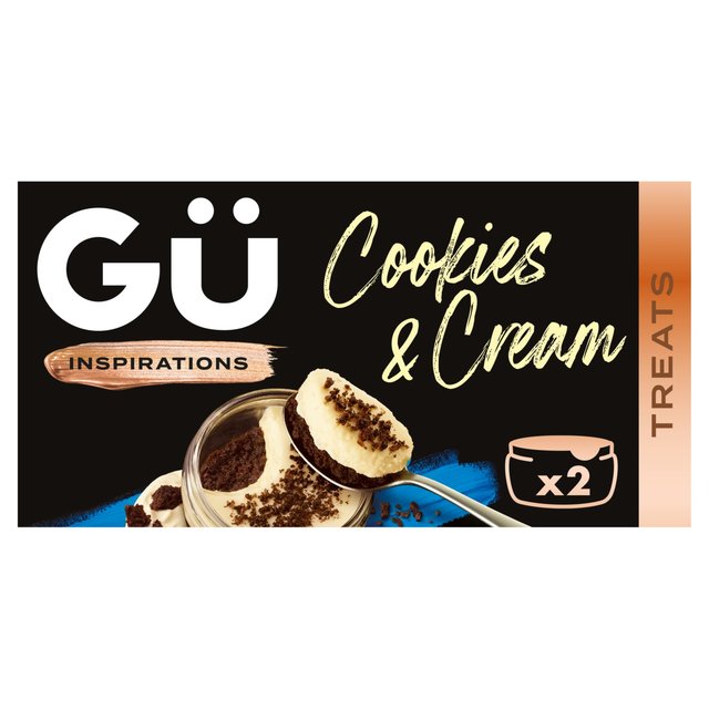 Gu 2x85g Inspirations Cookies & Cream Desserts, 2 x 85g