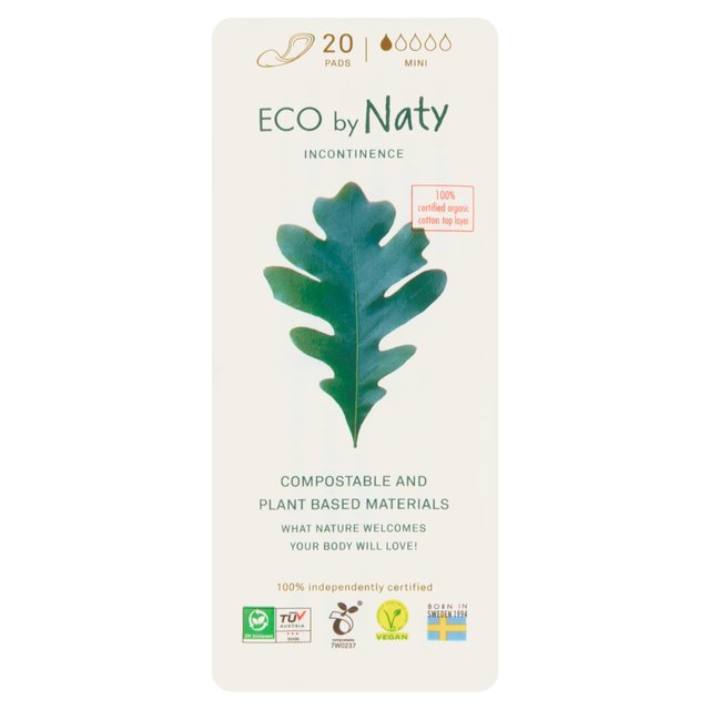 Eco By Naty Incontinence Pads Mini, 20 Per Pack