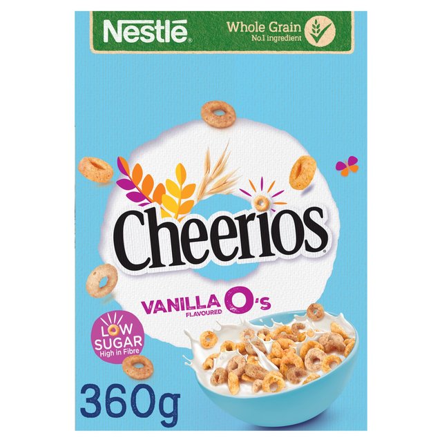Nestle Cheerios Low Sugar Vanilla O’s Cereal, 360g