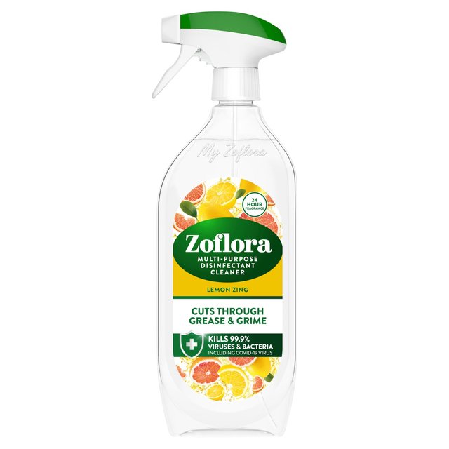 Zoflora Lemon Zing Disinfectant Trigger Spray, 800ml