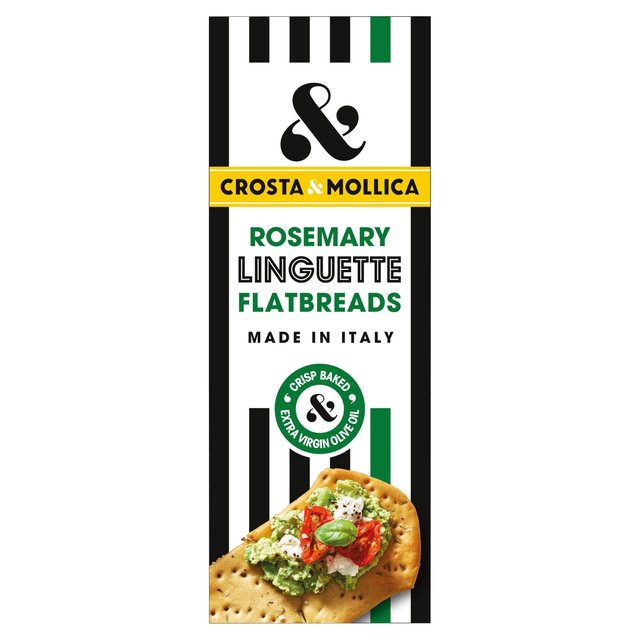 Crosta & Mollica Rosemary Linguette Flatbreads, 150g