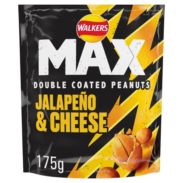 Walkers Max Strong Nuts Jalapeno & Cheese, 175g
