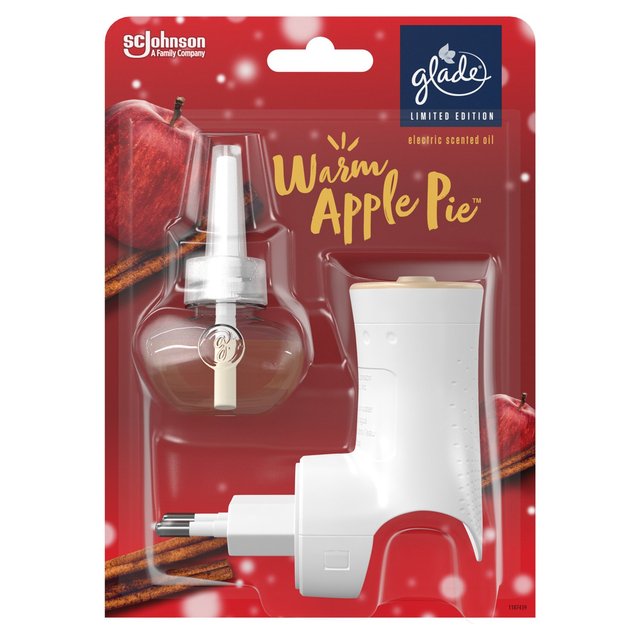 Glade Electric Holder & Refill Scented Oil Warm Apple Pie, 20ml