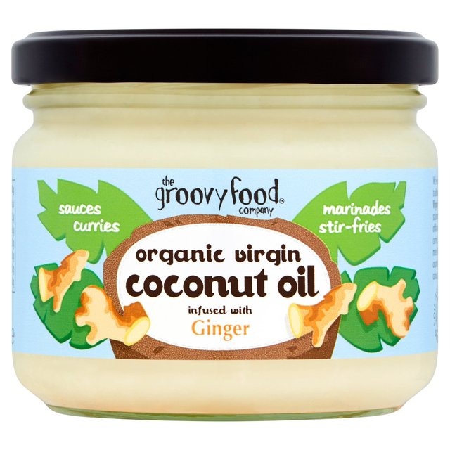 The Groovy Food Co Virgin Coconut Oil Infused With Ginger, 283ml