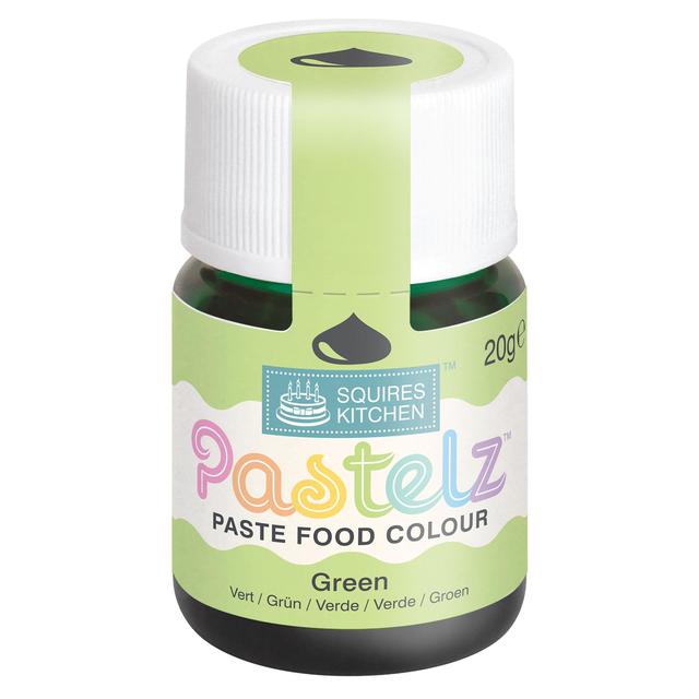 Squires Kitchen Pastelz Paste Food Colour Green, 20g