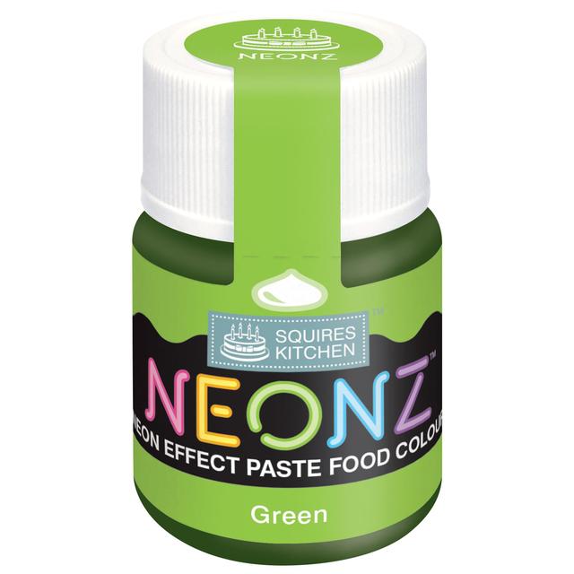 Squires Kitchen Neonz Paste Food Colour Green, 20g